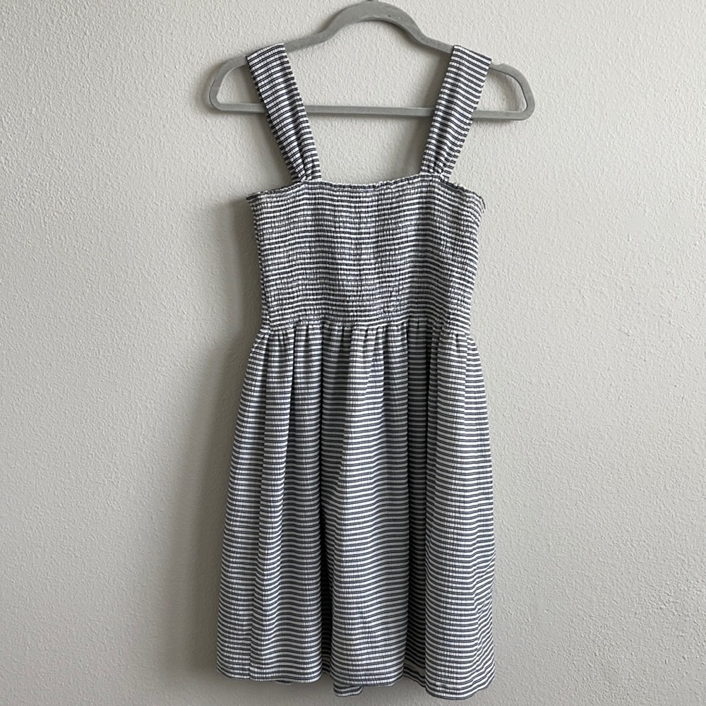 Texture & Thread Smocked Dress in Stripe
